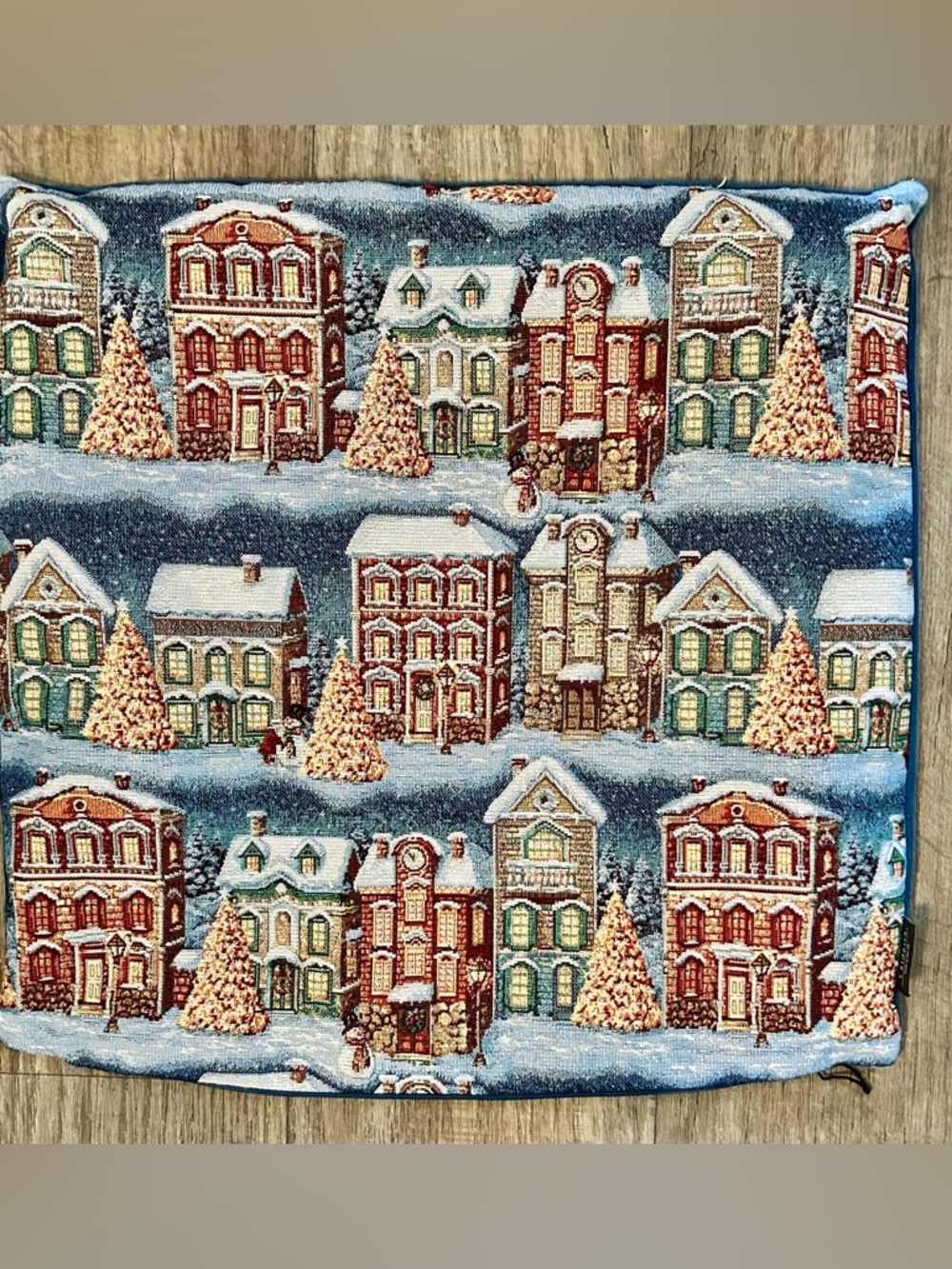 Viral Nostalgic Christmas Pillowcase with Town Scene holiday traditional
